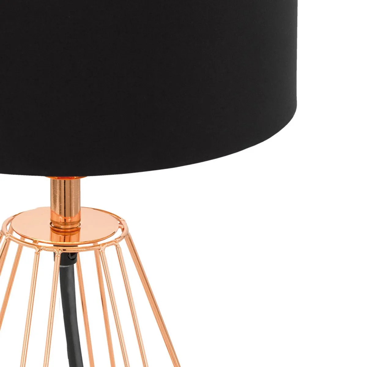 Eglo Carlton 2 Tafellamp - 30,5 cm - Koper/Zwart
