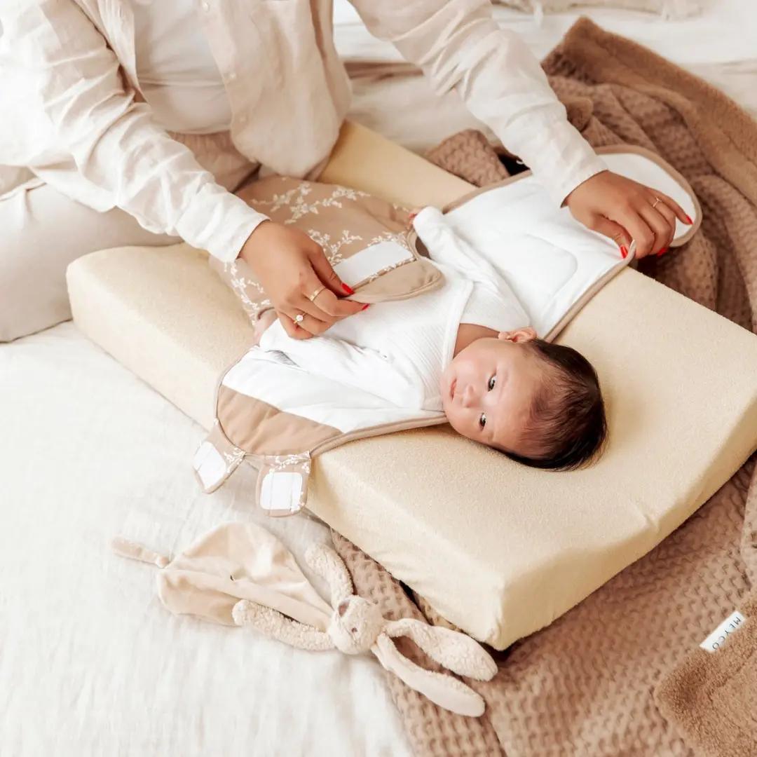 Meyco Baby Uni Aankleedkussenhoes 2-pack - 50x70cm Sand