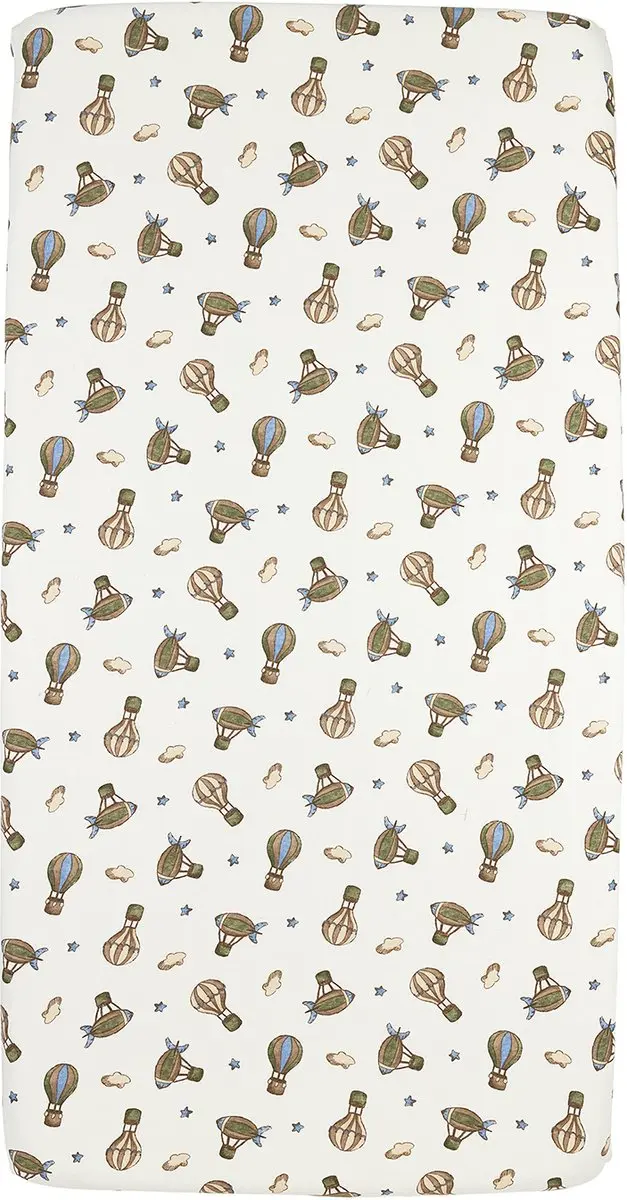 Meyco Baby Air Balloons Hoeslaken - Ledikant 60x120cm Multicolor