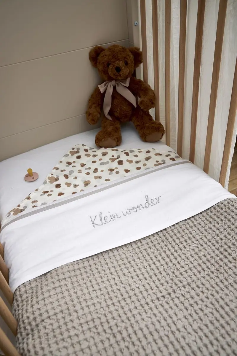 Meyco Baby Klein Wonder WiegLaken 75x100cm - Greige