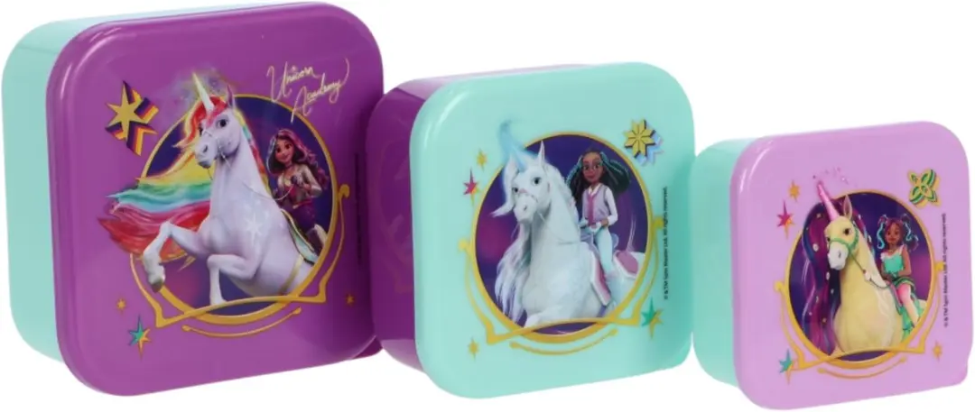 Unicorn Academy Lunchset Meerkleurig - 3+ maanden