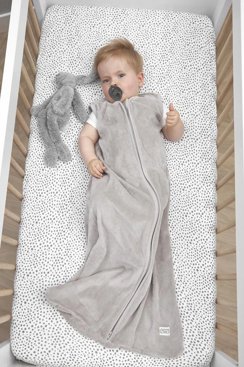 Meyco Baby Cheetah Hoeslaken Wieg - Grijs 40x80/90cm
