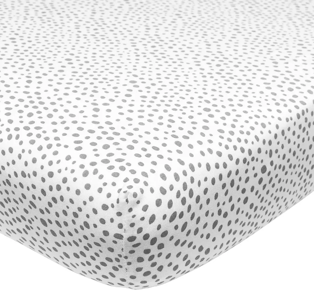 Meyco Baby Cheetah Hoeslaken Wieg - Grijs 40x80/90cm
