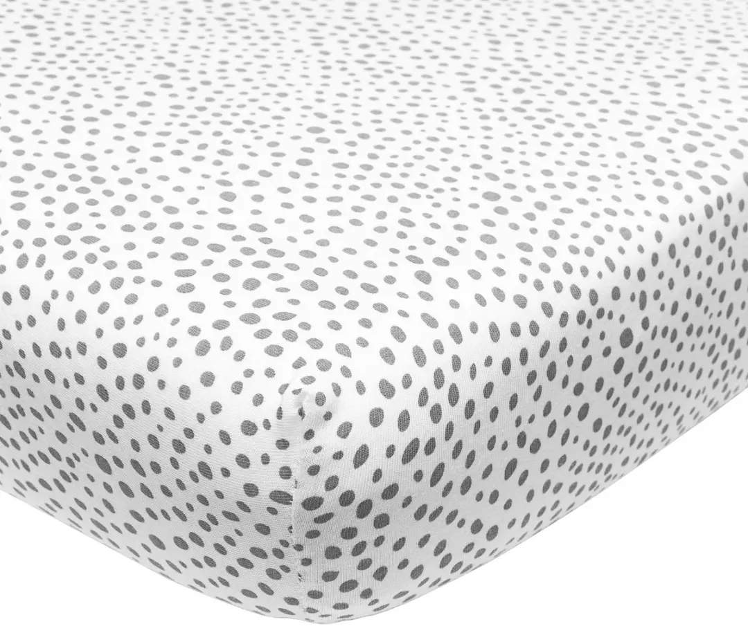 Meyco Baby Cheetah Hoeslaken Wieg - Grijs 40x80/90cm - afbeelding 6 van 6
