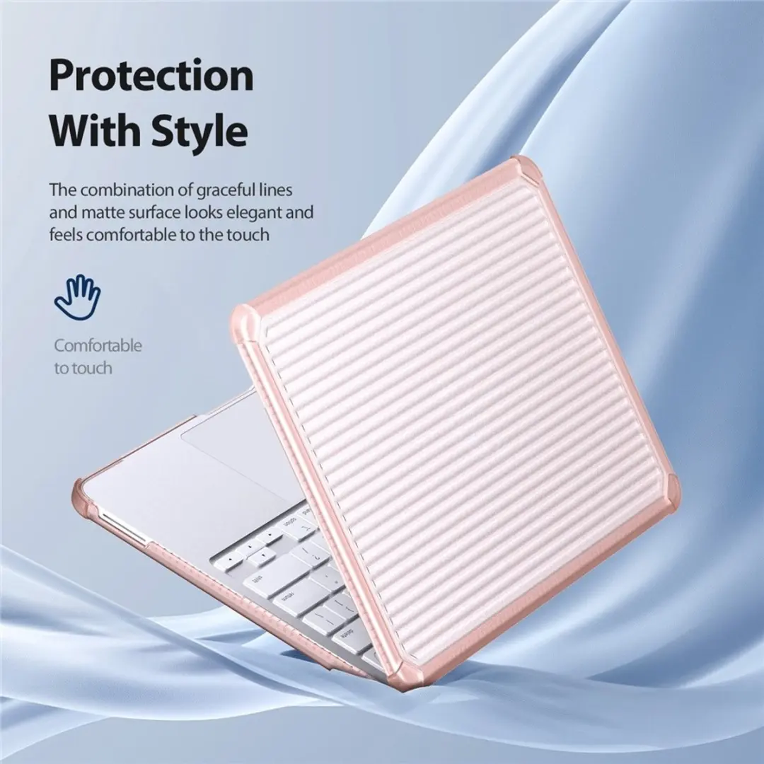 Dux Ducis Neo Armor Pattern MacBook Hoes - Roze - 8721389806787