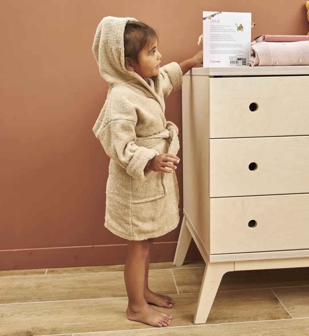 Meyco Baby Uni Badjas - Sand - 86/92