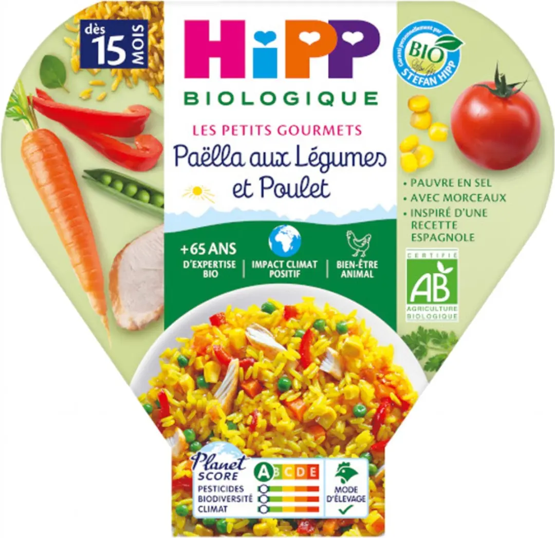 HiPP Les Petits Gourmets Paëlla Kip Groenten 250g