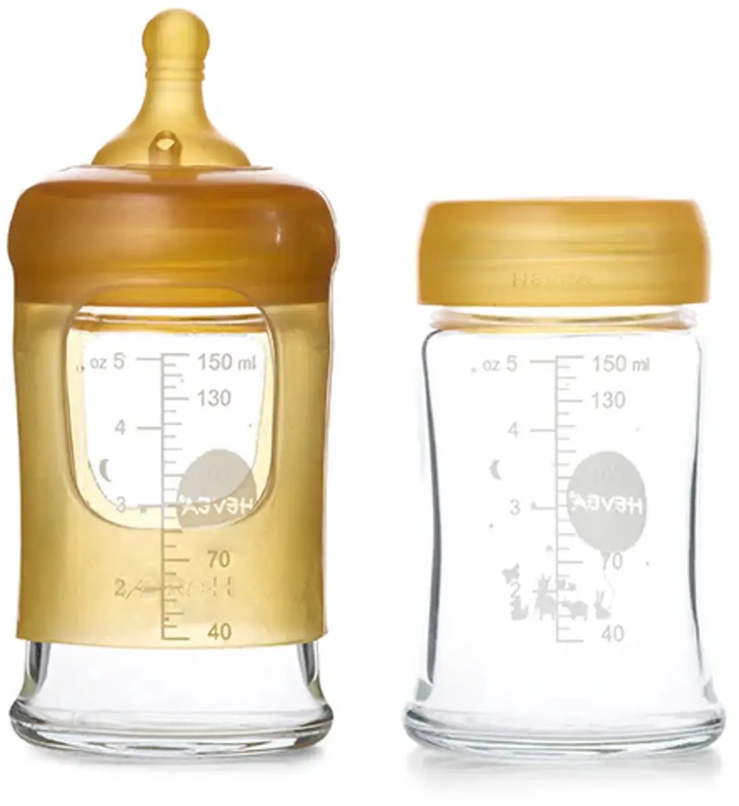 Hevea Wide Neck Babyfles 150ml