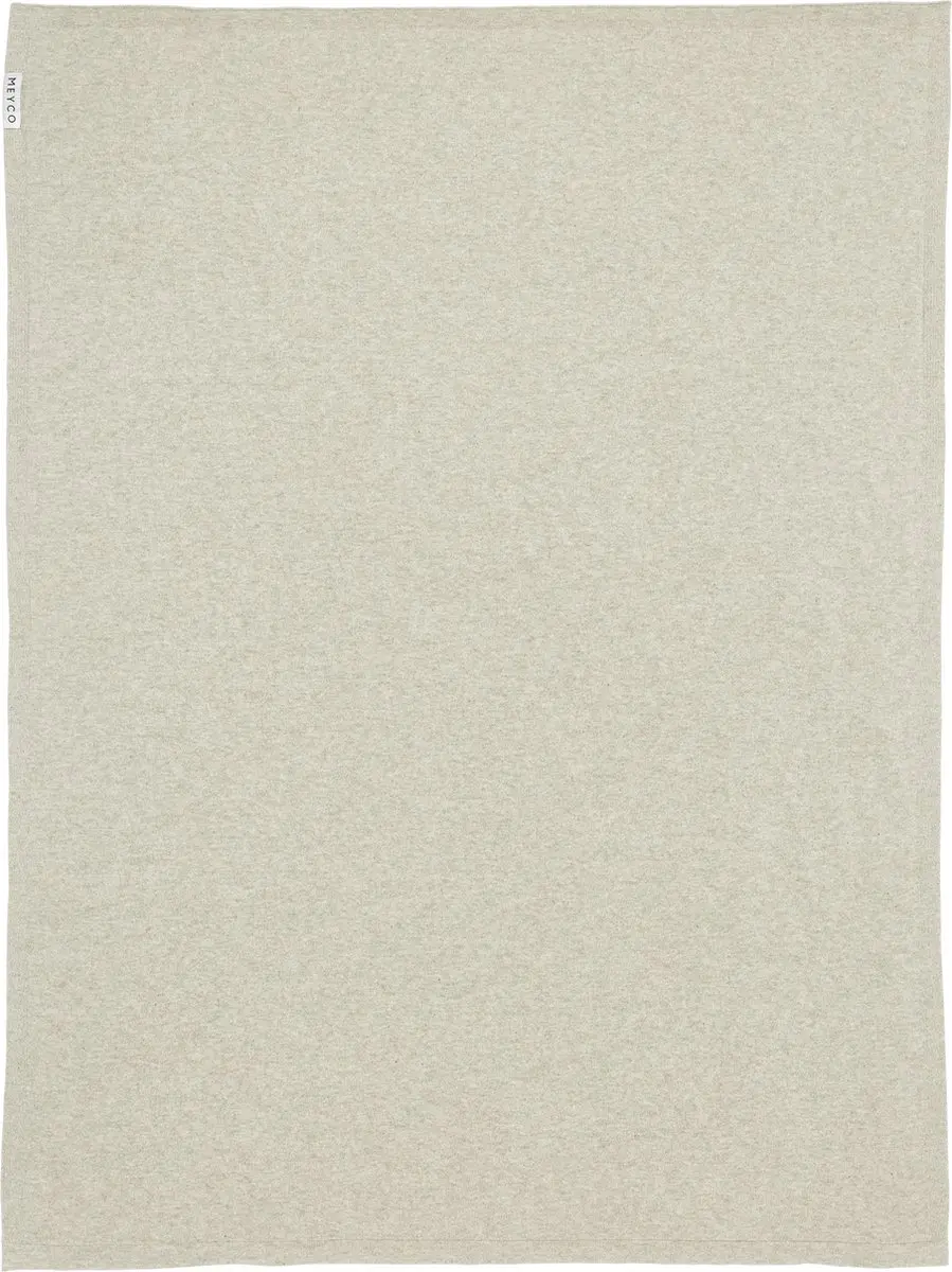 Meyco Baby Knit Basic Ledikantdeken 100x150cm - 1.0 TOG - Sand Melange