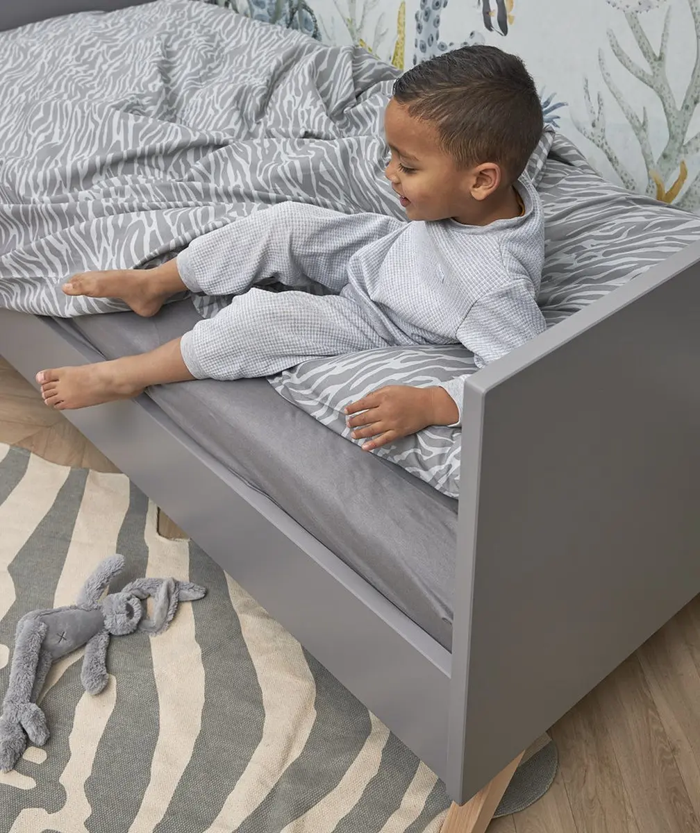 Meyco Baby Uni Hoeslaken Juniorbed - 70x140/150cm - Grijs