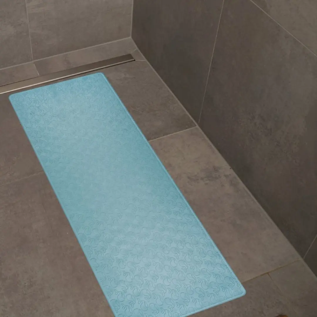 Reer Anti-slip Badmat Natuurlijk Rubber - 42x25cm - Blauw