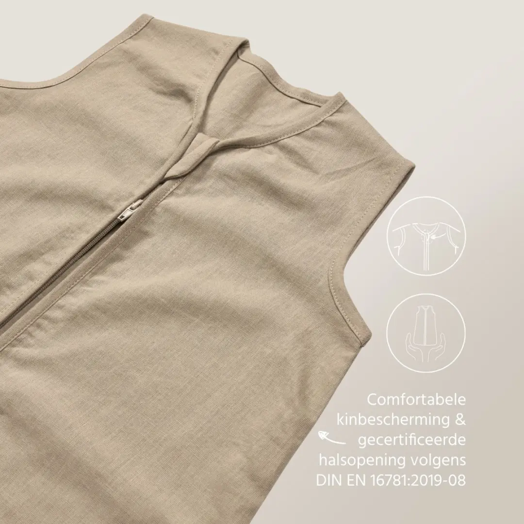 Meyco Baby Slaapzak Taupe 110cm - 0.5 TOG