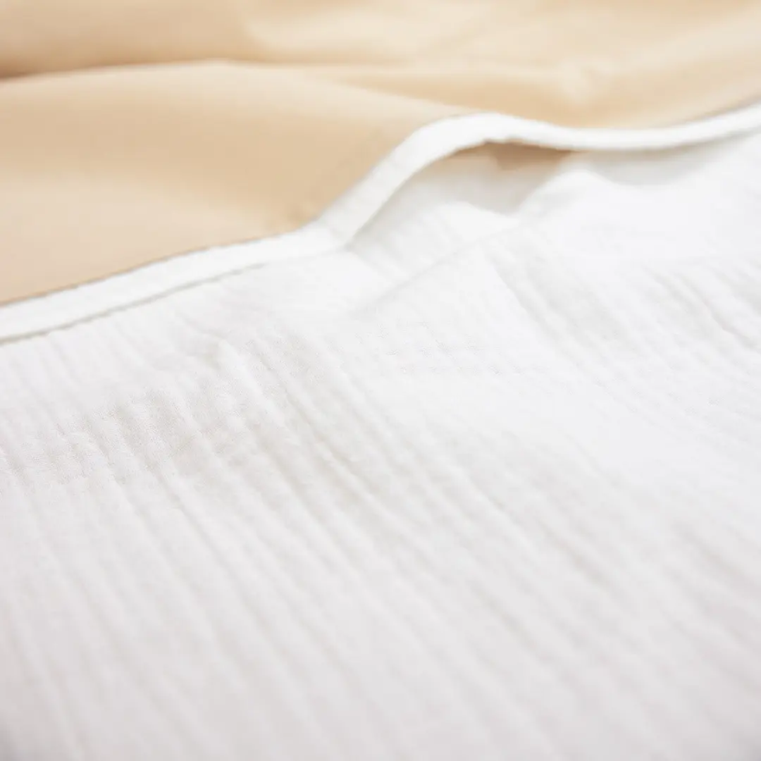 Meyco Baby Uni Laken 100x150cm - Hydrofiel - Offwhite - afbeelding 6 van 6