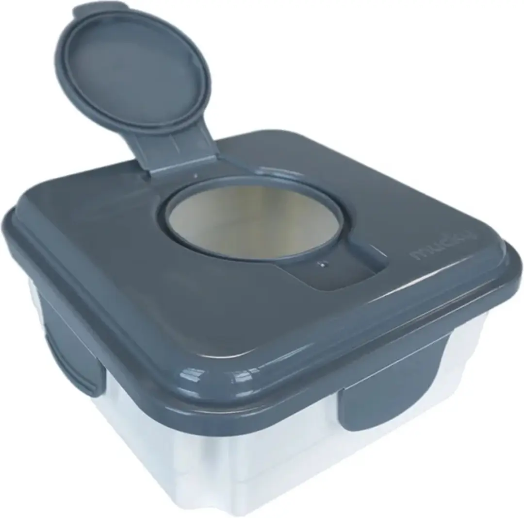 Cheeky Wipes Mucky Container - Grijs - 25 Stuks