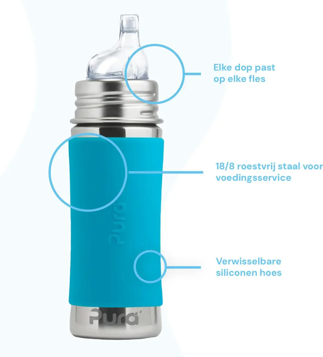 Pura Tuitfles 325ml - Aqua