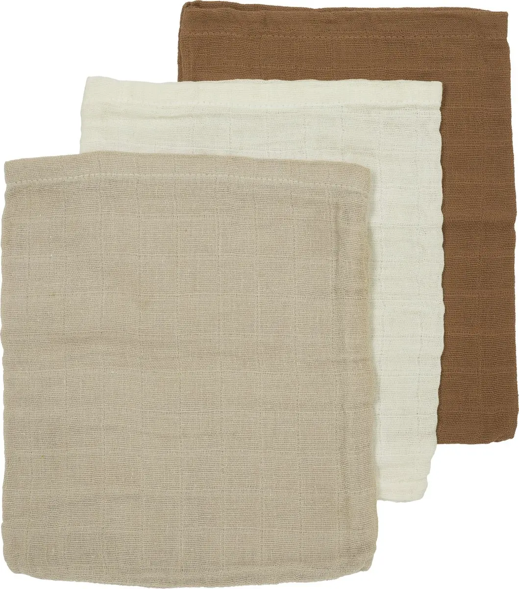 Meyco Baby Uni Washandjes 3-delig