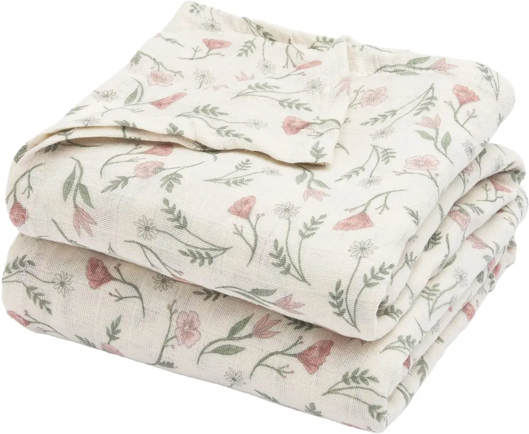 Meyco Baby Flower Swaddle 2-pack