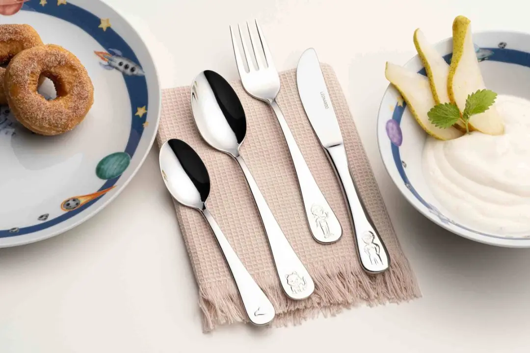 Leonardo Avventura Kinderbestekset 4-delig - Zilver - afbeelding 6 van 6