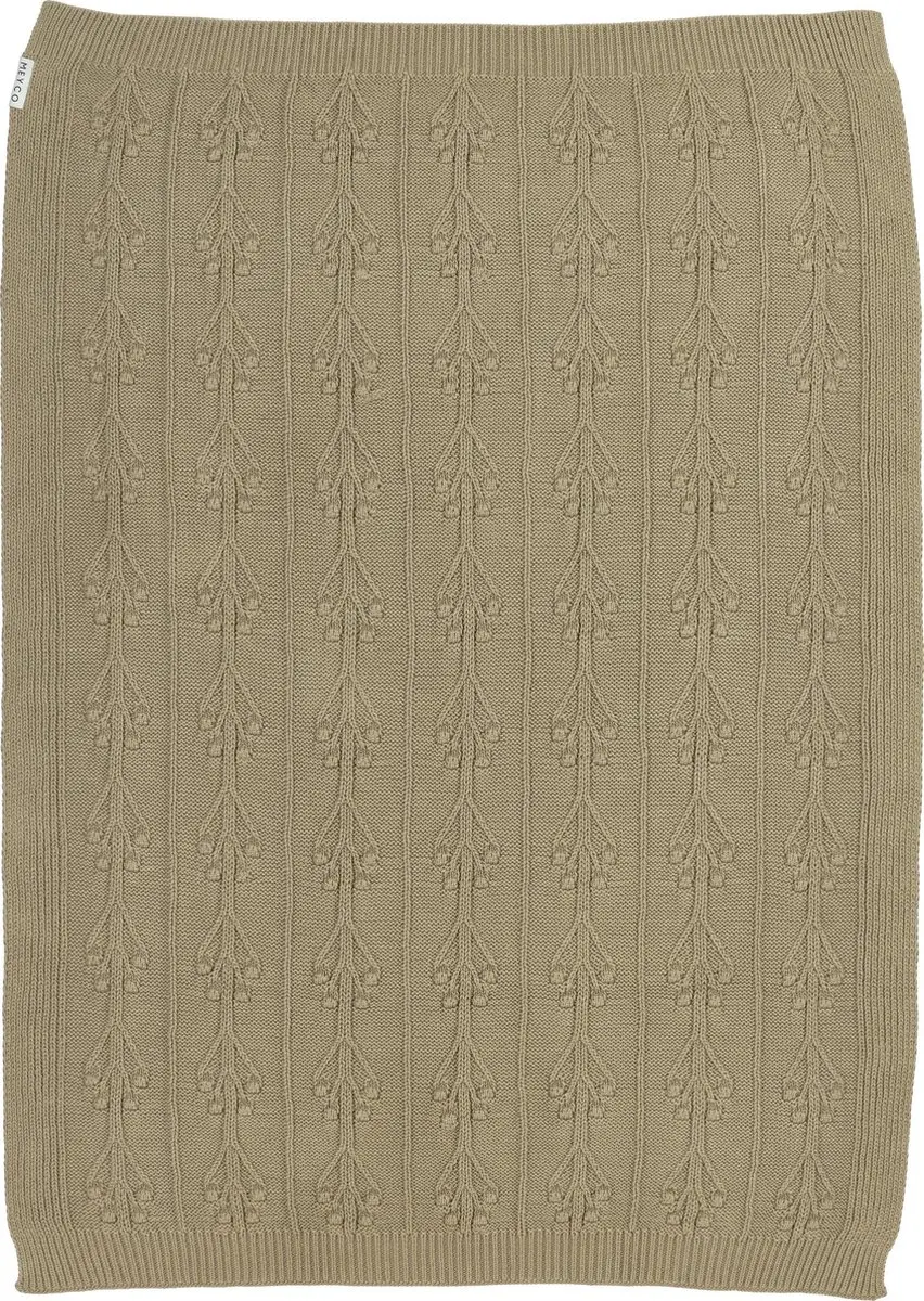 Meyco Baby Romantic Flower Ledikantdeken 100x150cm - Taupe