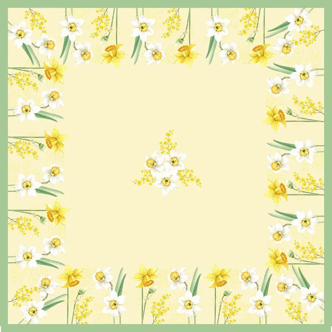 Duni Spring Daffodil Tafelkleed 84x84cm