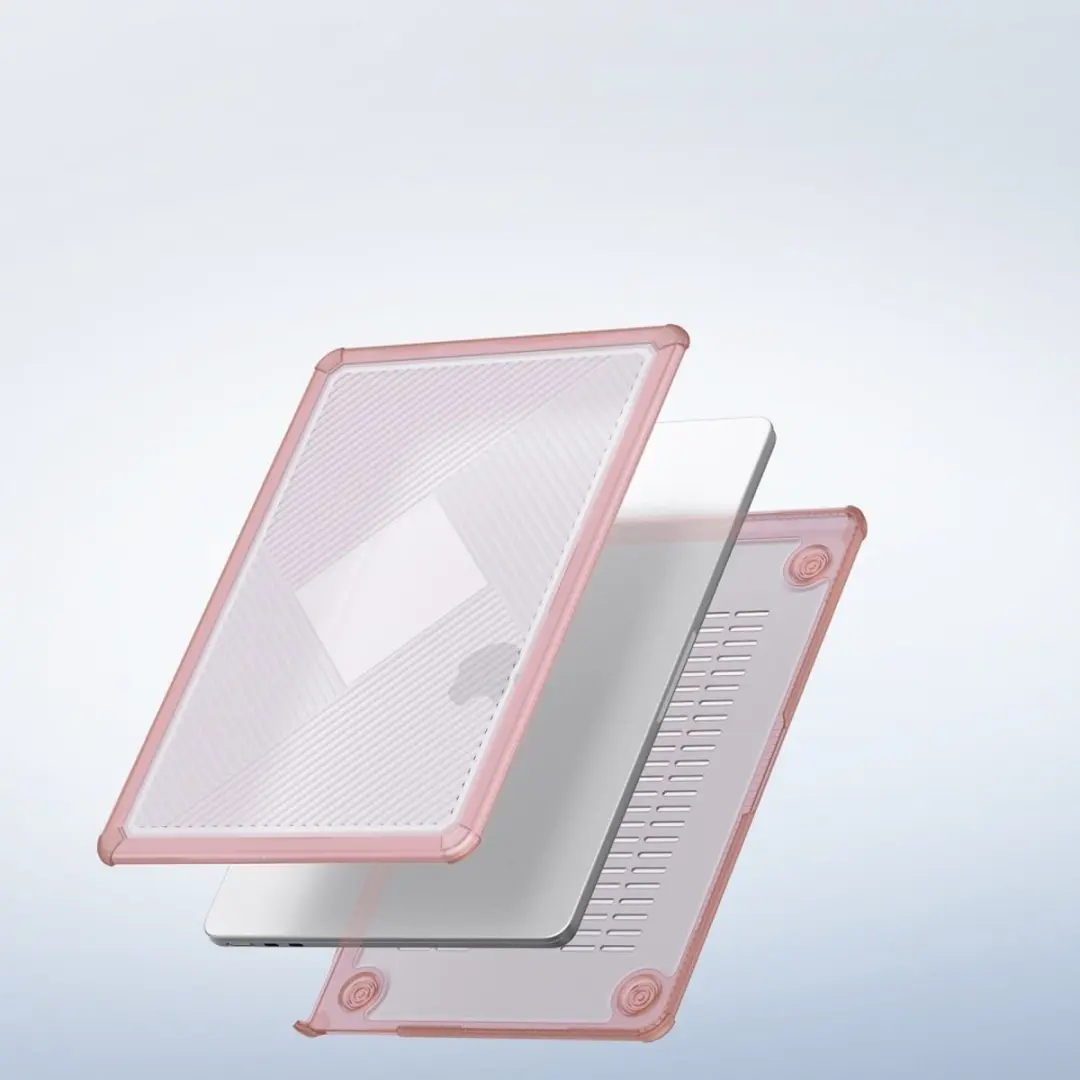 Dux Ducis Armor Pattern Cover - MacBook Pro 13 2016-2022 Roze - 8720791566586