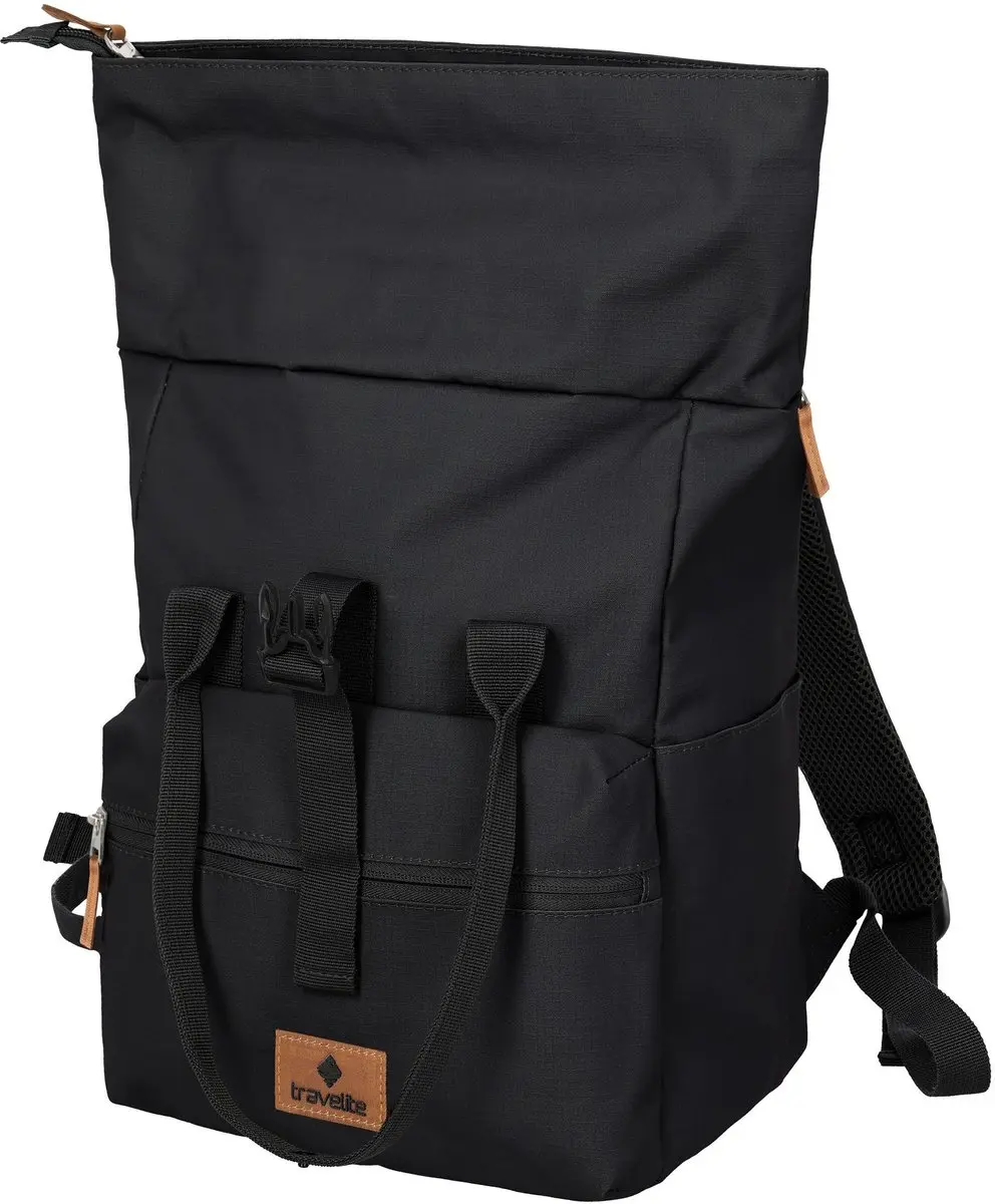 Travelite Basics Short Handle Rollup 13 inch - Zwart