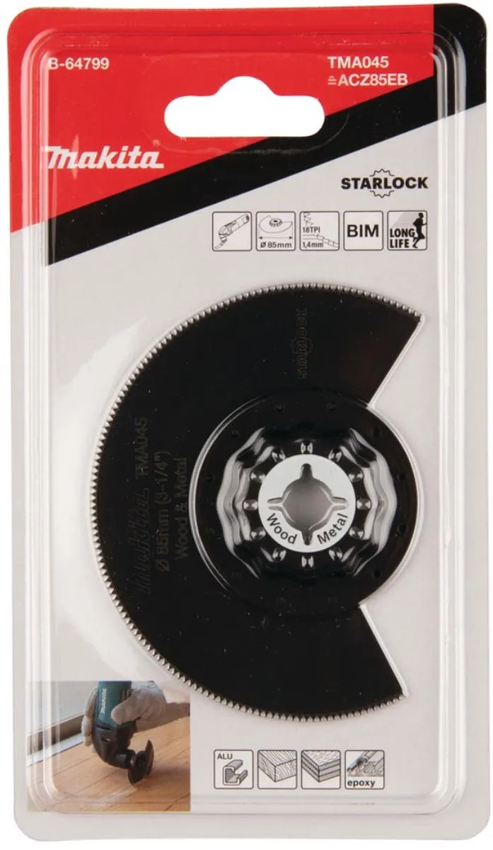 Makita TMA045 Segmentzaagblad 85mm - Hout & Staal