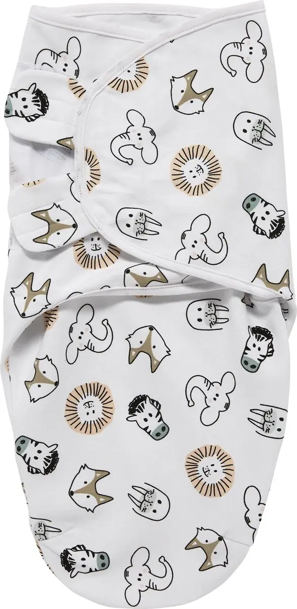Meyco Baby SwaddleMeyco Inbakerdoek Animal Multicolor 0-3 maanden 1.0 TOG