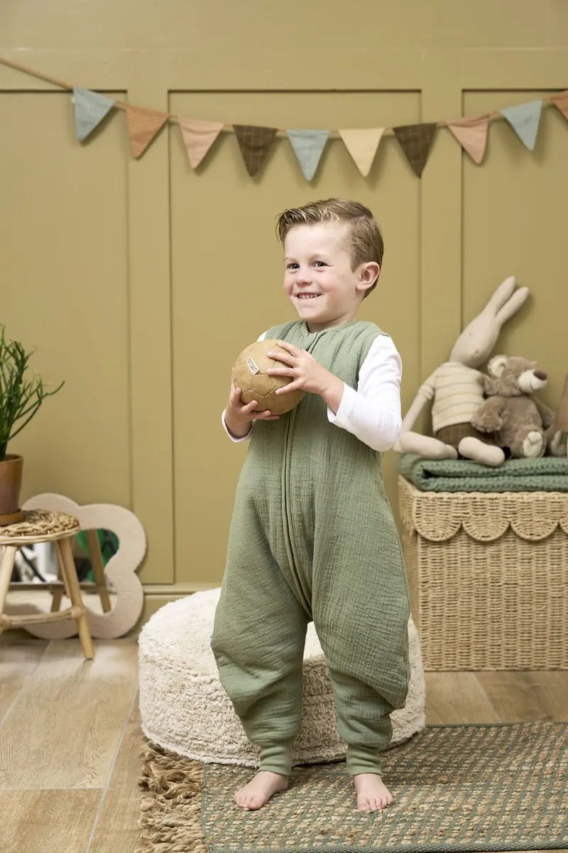 Meyco Baby Uni Slaapoverall Jumper - 92cm - 2.0 TOG - Olive Green