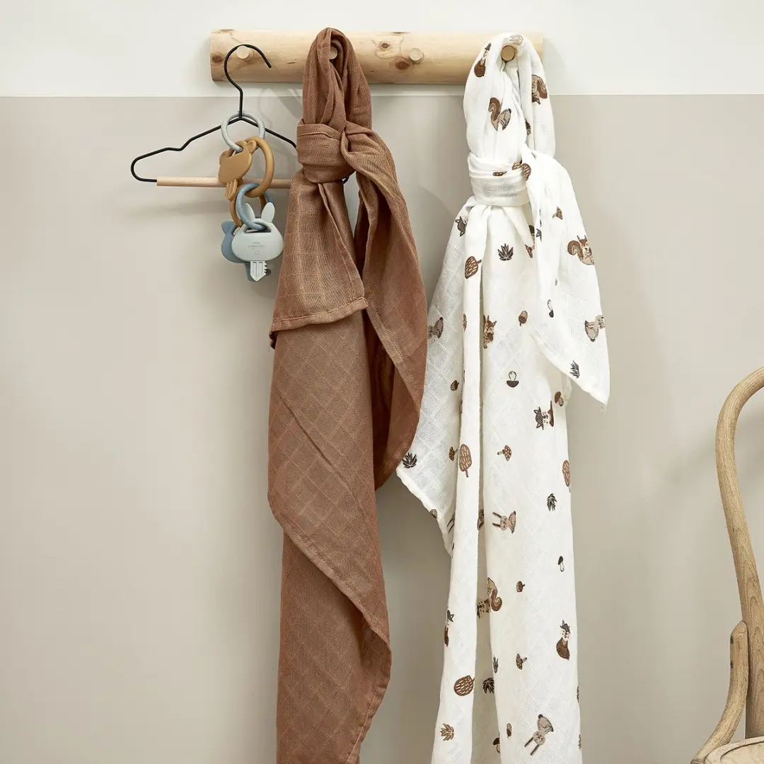 Meyco Baby Forest Animals Swaddle - 2 Stuks 120x120cm
