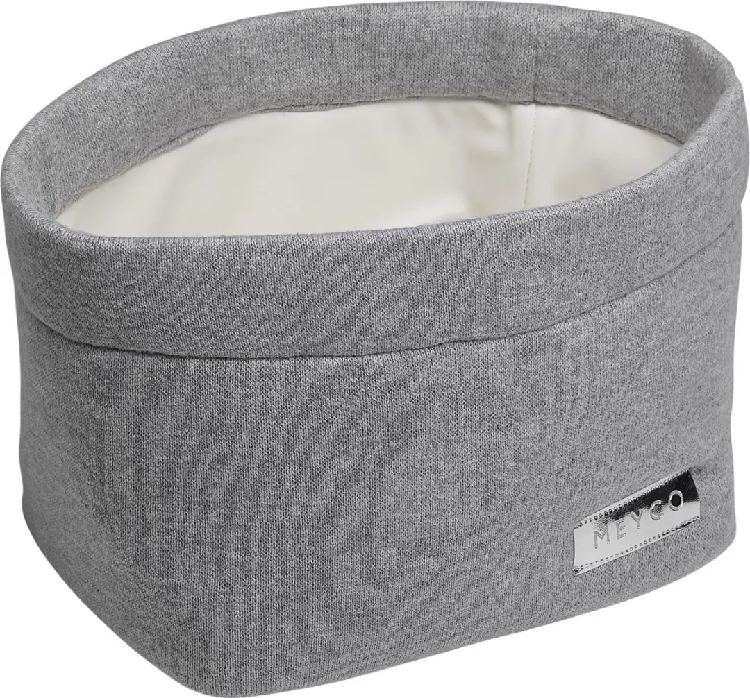 Meyco Baby Knit Basic Commodemandje - Grijs Melange - Small
