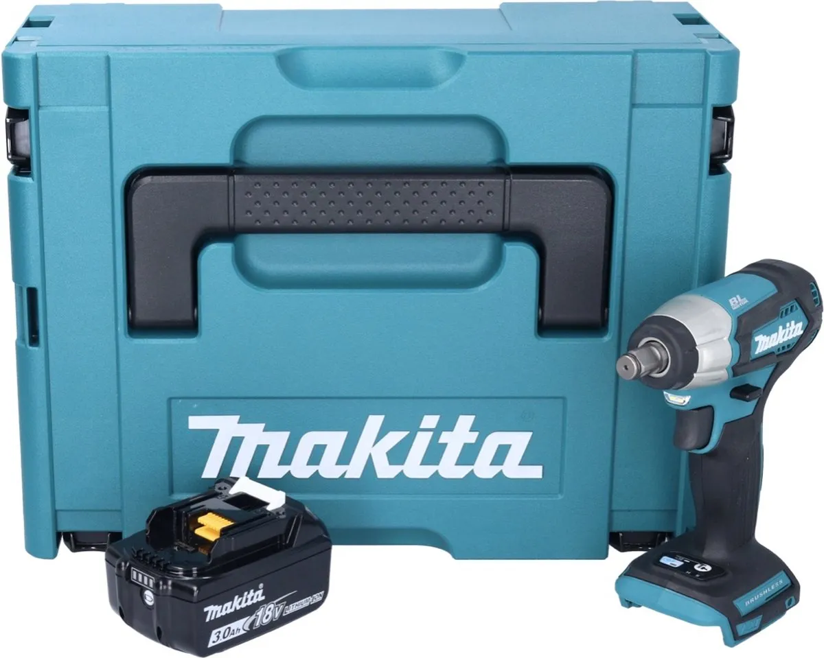 Makita DTW 181 F1J Slagmoersleutel 18V 210Nm - 1x 3.0Ah Accu - afbeelding 4 van 5