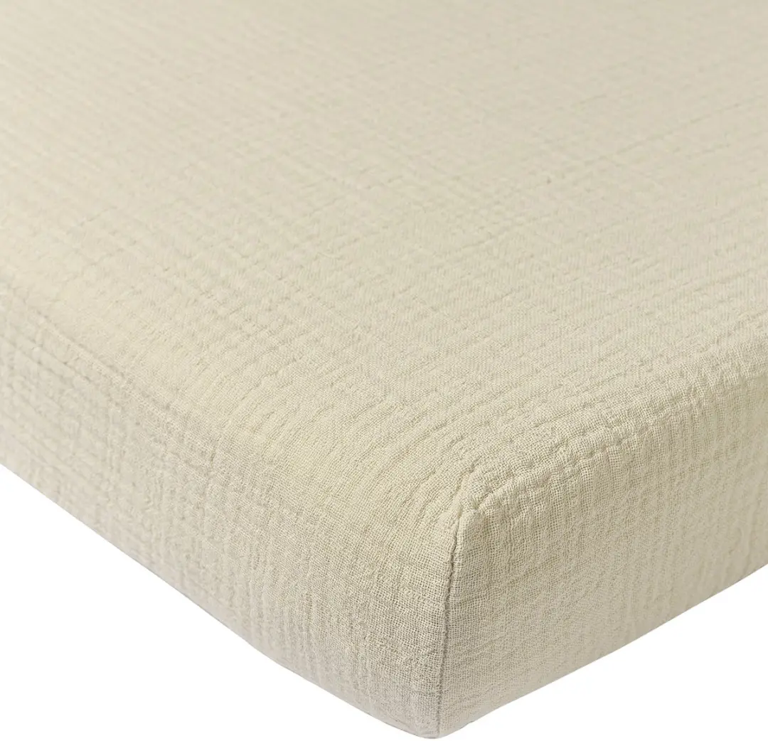 Meyco Baby Uni Hoeslaken Juniorbed 70x140cm - Soft Sand