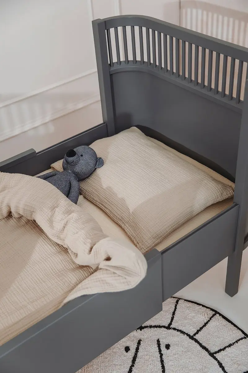 Meyco Baby Uni Hoeslaken Juniorbed 70x140cm - Soft Sand