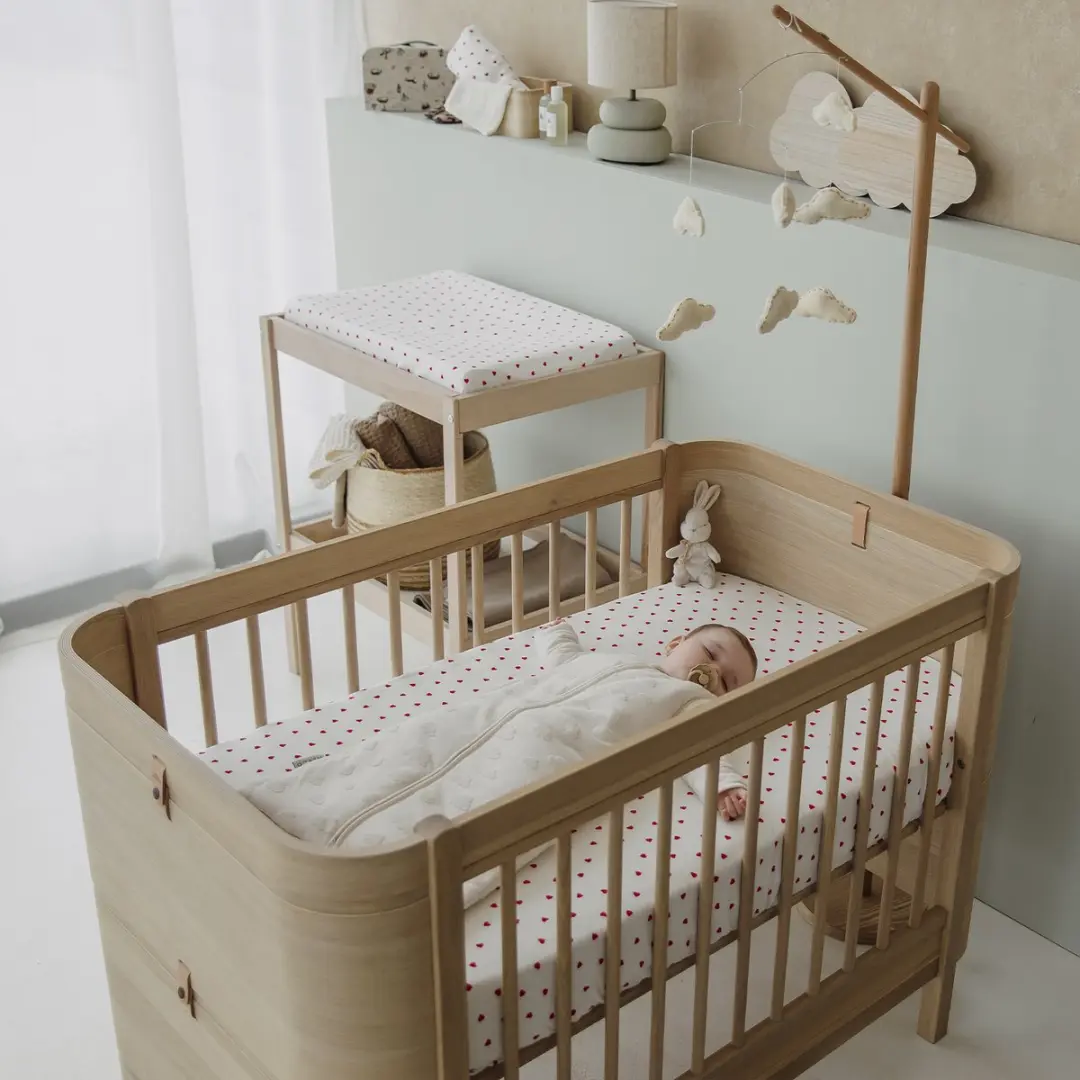 Meyco Baby Sweet Heart Hoeslaken Junior 70x140/150cm - Wit/Rood
