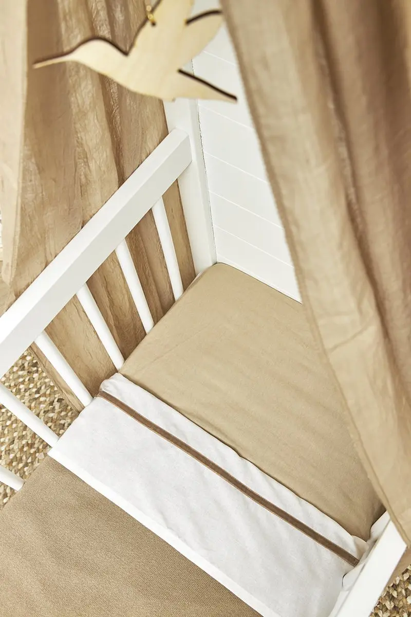 Meyco Baby Uni Hoeslaken Wieg - 2 Stuks 40x80/90cm Sand