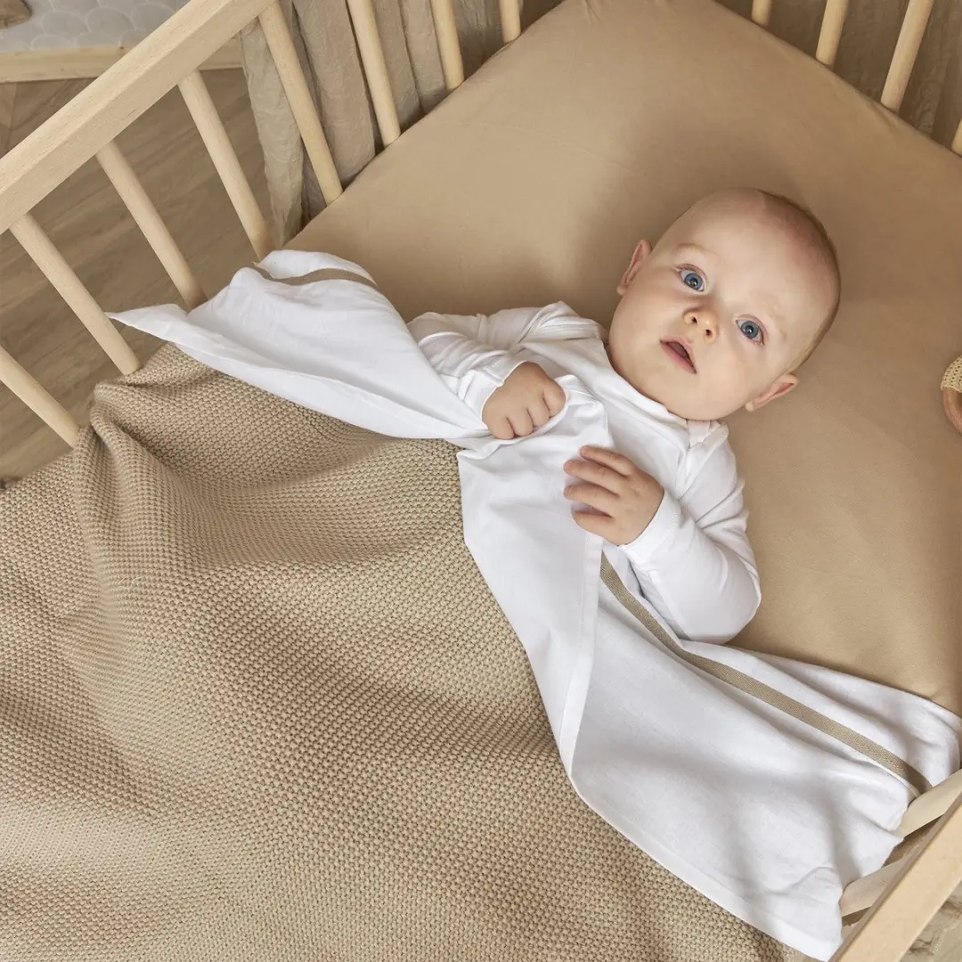 Meyco Baby Uni Hoeslaken Wieg - 2 Stuks 40x80/90cm Sand - afbeelding 6 van 6
