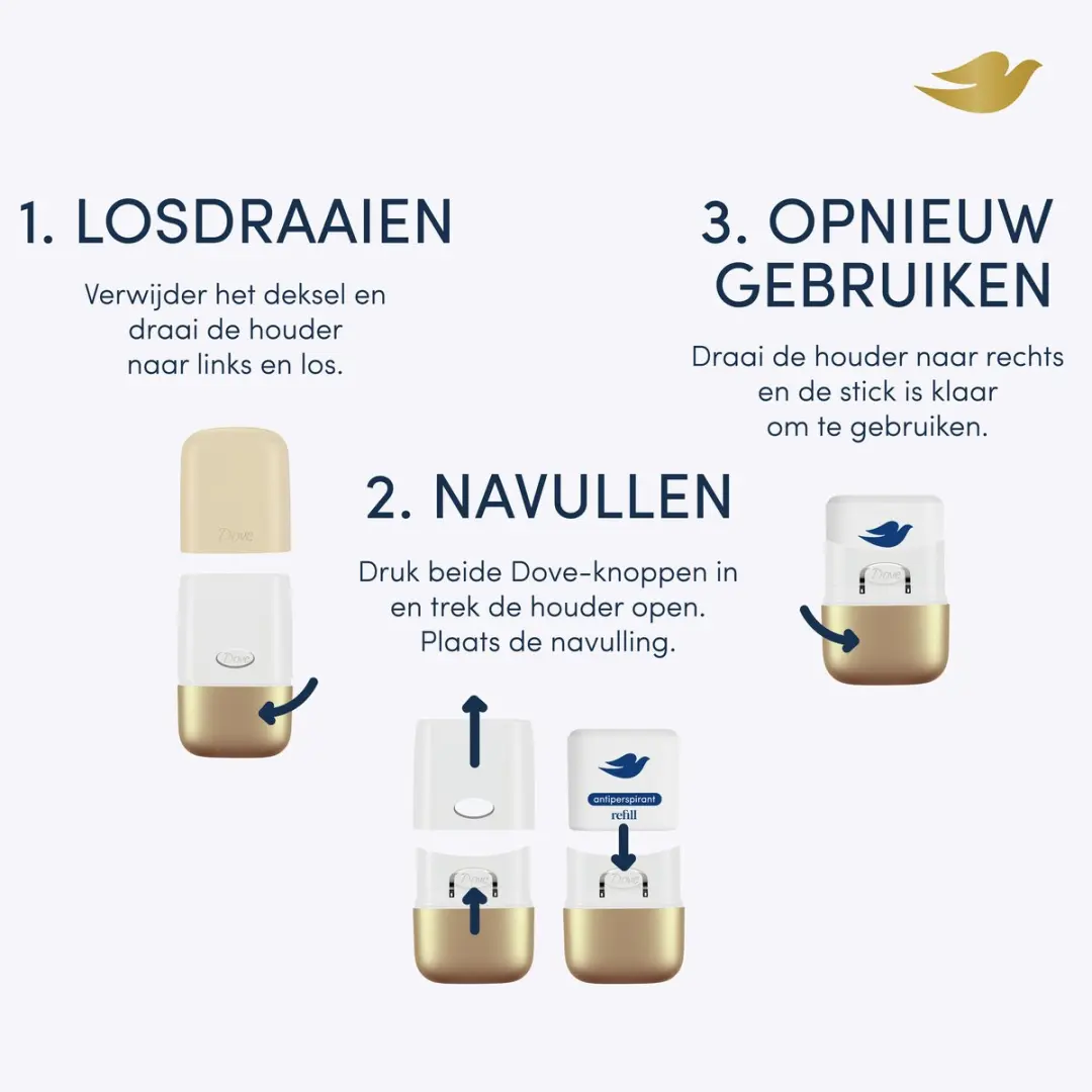 Dove 0% Alcohol Deodorant Navulling No. 38 Caramel & Vanilla - 280ml - afbeelding 6 van 6