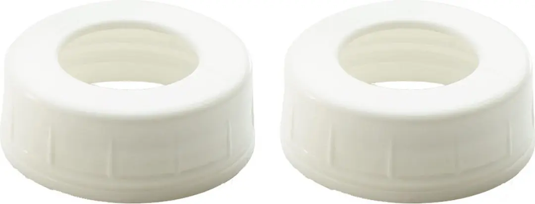 Natursutten Schroefdoppen - 2 Stuks Wit