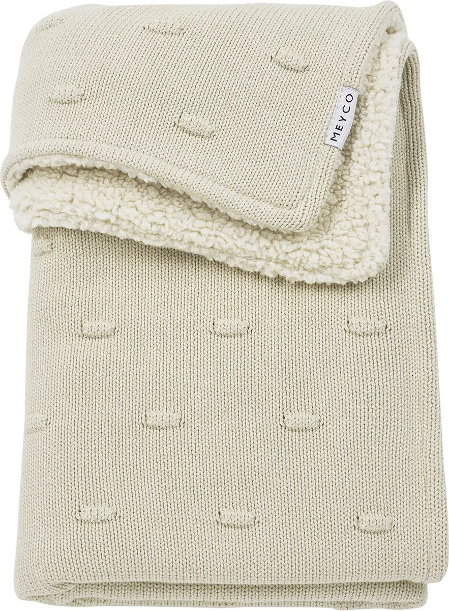 Meyco Baby Knots Wiegdeken Soft Sand 75x100cm
