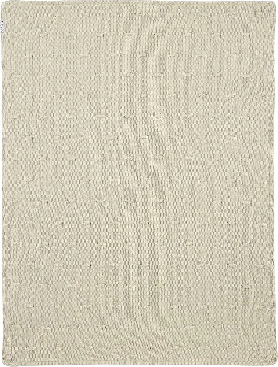 Meyco Baby Knots Wiegdeken Soft Sand 75x100cm - 2.0 TOG