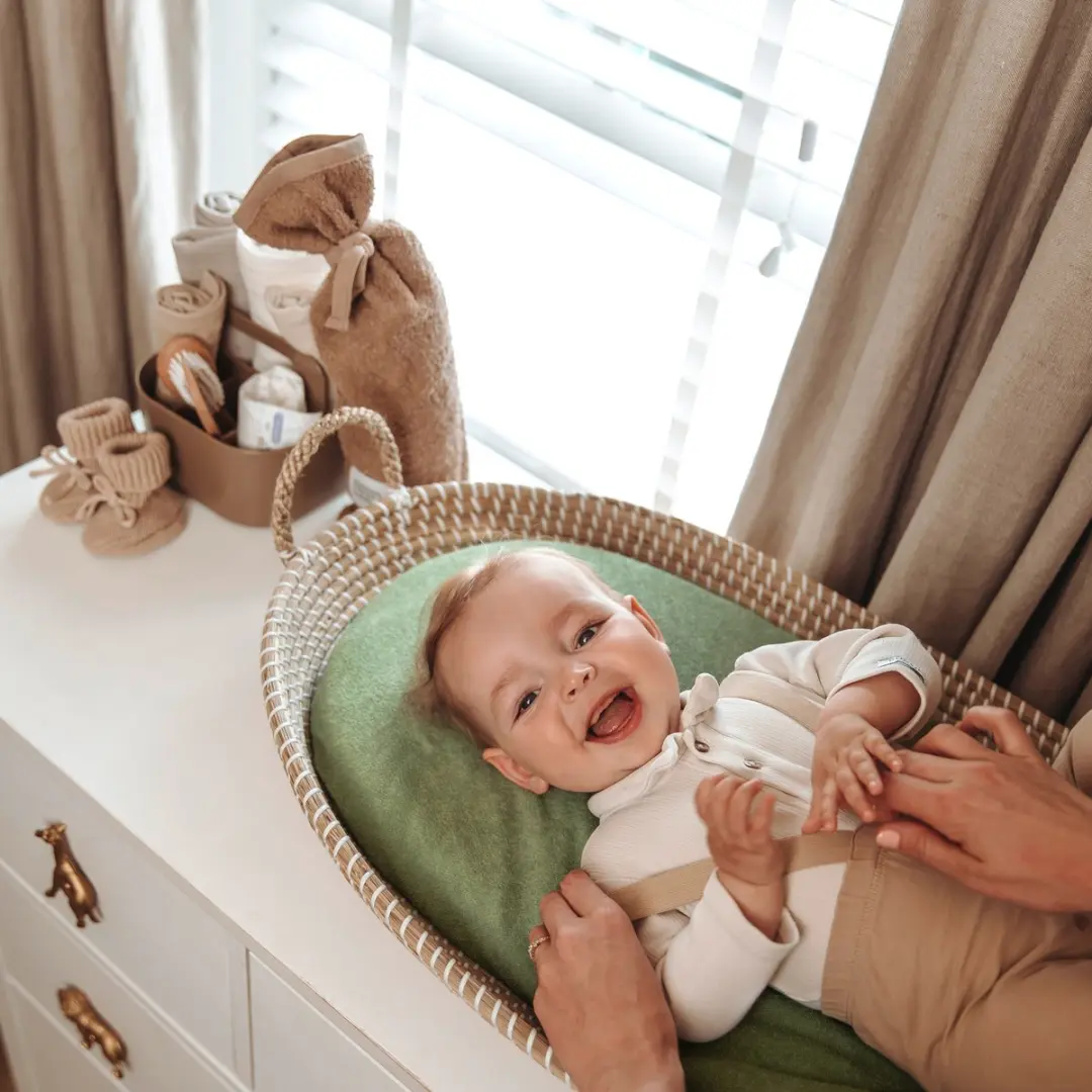 Meyco Baby Uni Aankleedkussenhoes - 2 Stuks 50x70cm - Olive Green - afbeelding 6 van 6