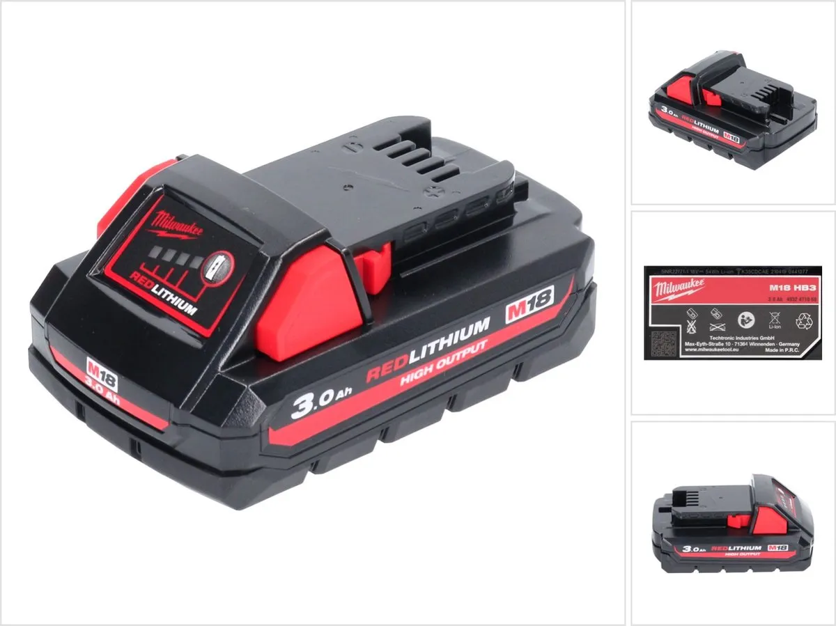 Milwaukee M18 HB3 Accu 18V 3.0Ah - 4932471069