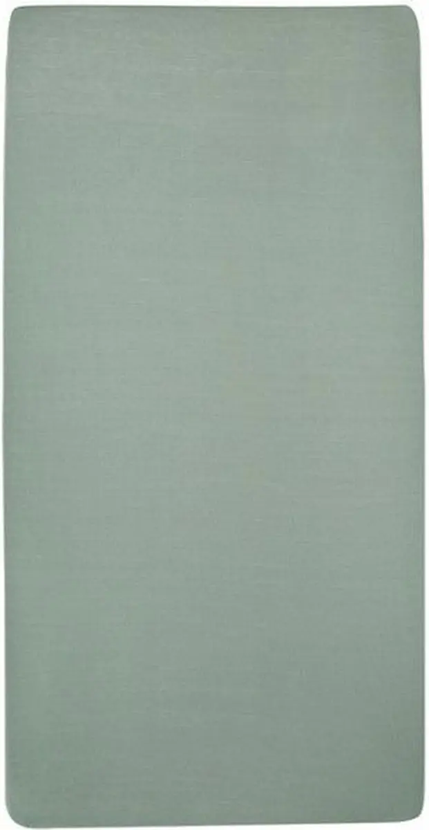 Meyco Baby Uni Hoeslaken Juniorbed 2-pack - 70x140/150cm - Stone Green