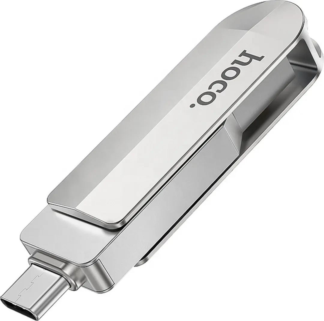 Hoco 64GB USB-C & USB 3.0 Stick - 2-in-1 - Zilver