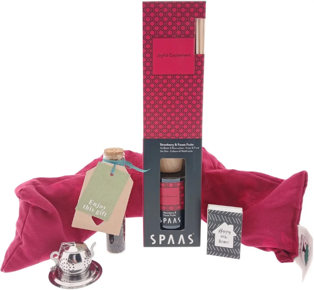 Spaas Happy New Home Geurstokjes & Warmtekussen Cadeauset