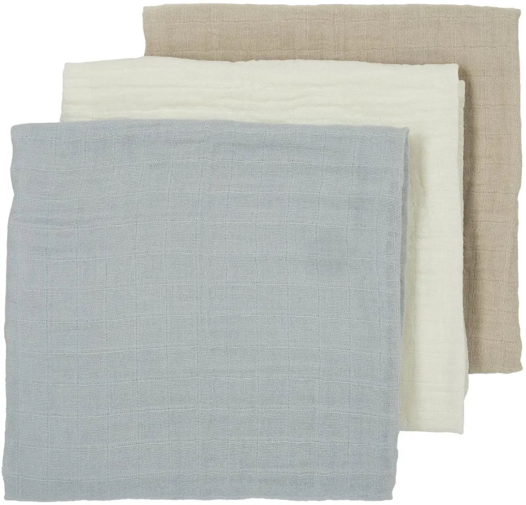 Meyco Baby Uni Hydrofiele Doeken 3 Stuks - 70x70cm