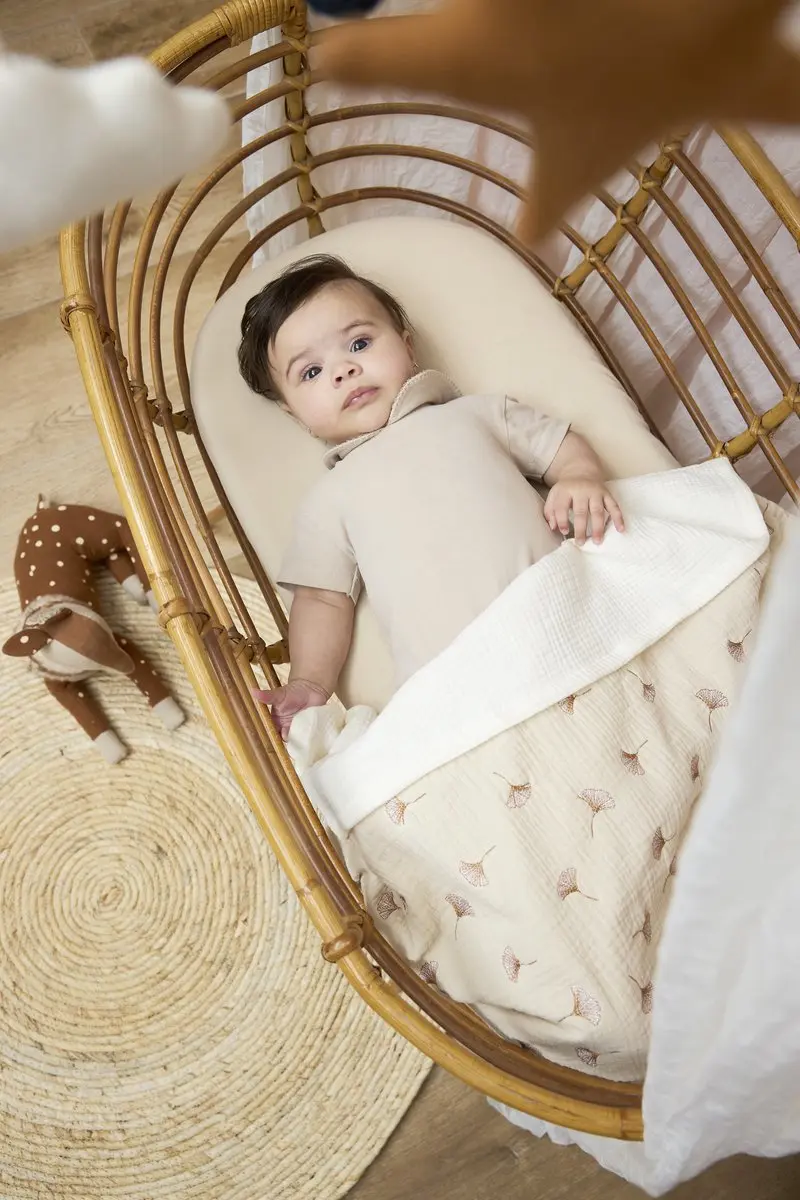 Meyco Baby Uni Hoeslaken Wieg - 2 Stuks 40x80/90cm Soft Sand