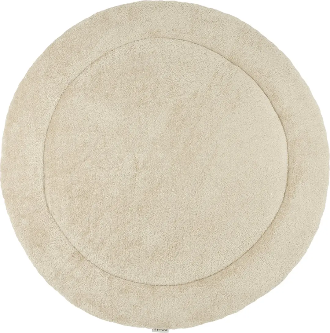 Meyco Baby Knit Basic Boxkleed - Sand Melange - Ø95cm