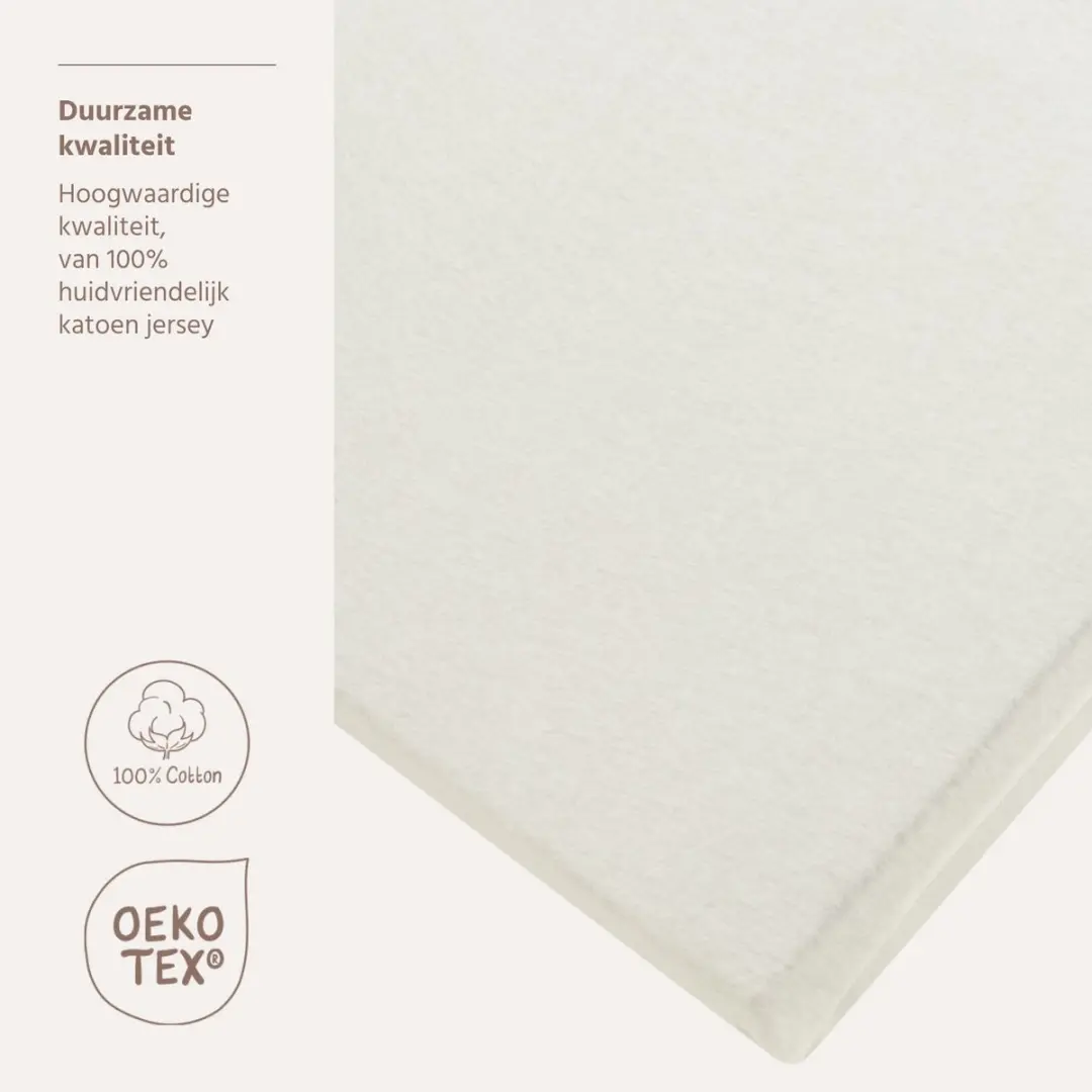 Meyco Baby Uni Campingbed Matrashoes 60x120cm - Offwhite
